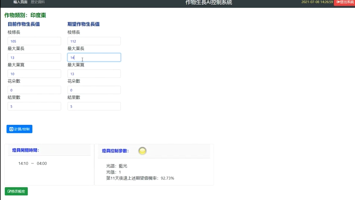 蘭花生長預測及控制